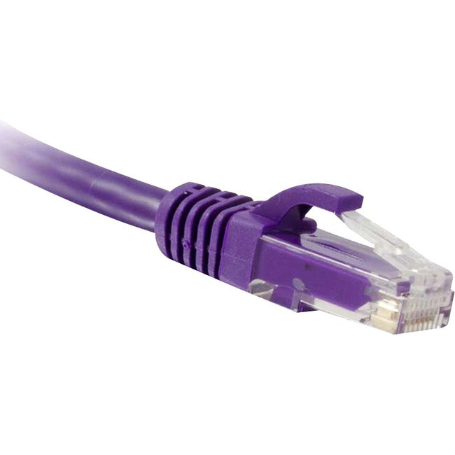 ENET Cat5e Purple 7 Foot Patch Cable with Snagless Molded Boot (UTP) High-Quality Network Patch Cable RJ45 to RJ45 - 7Ft - C5E-PR-7-ENC