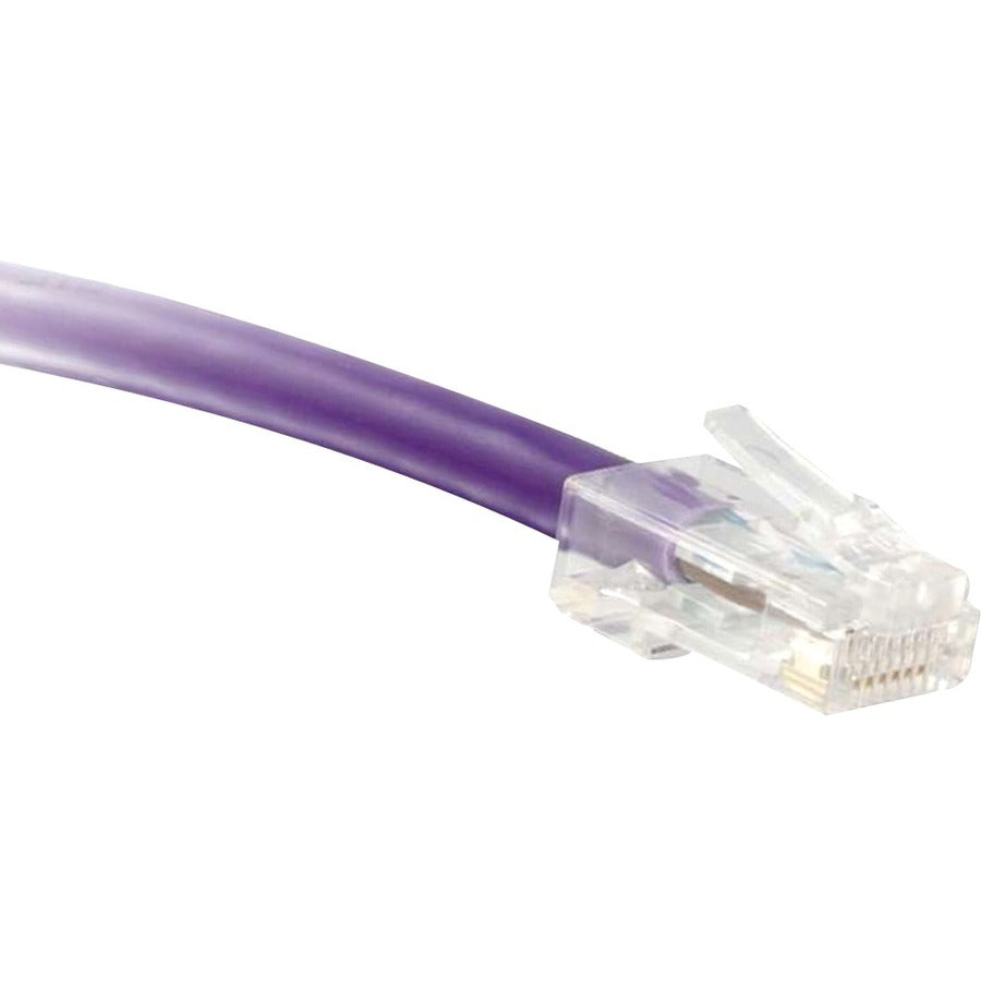 ENET Cat5e Purple 3 Foot Non-Booted (No Boot) (UTP) High-Quality Network Patch Cable RJ45 to RJ45 - 3Ft - C5E-PR-NB-3-ENC