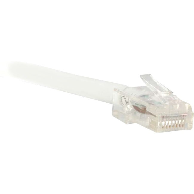 ENET Cat5e White 10 Foot Non-Booted (No Boot) (UTP) High-Quality Network Patch Cable RJ45 to RJ45 - 10Ft - C5E-WH-NB-10-ENC