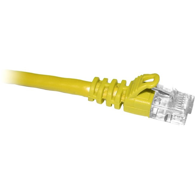 ENET Cat5e Yellow 7 Foot Patch Cable with Snagless Molded Boot (UTP) High-Quality Network Patch Cable RJ45 to RJ45 - 7Ft - C5E-YL-7-ENC