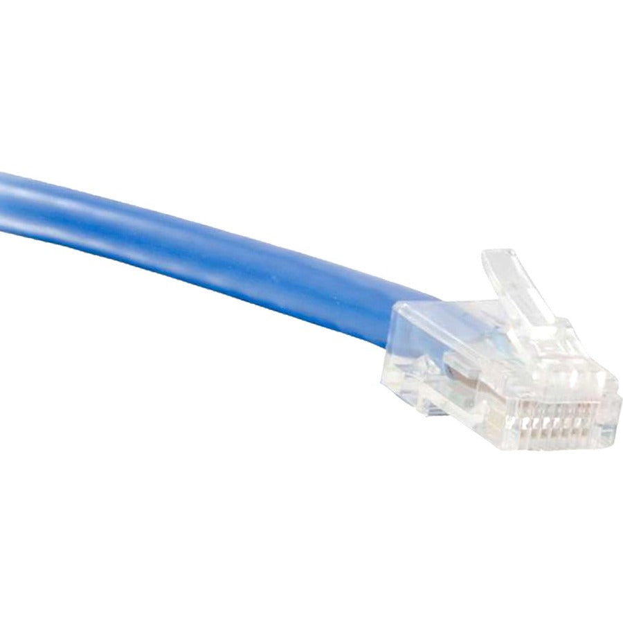 ENET Cat6 Blue 7 Foot Non-Booted (No Boot) (UTP) High-Quality Network Patch Cable RJ45 to RJ45 - 7Ft - C6-BL-NB-7-ENC