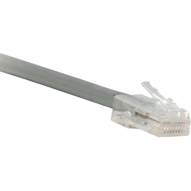 ENET Cat6 Gray 5 Foot Non-Booted (No Boot) (UTP) High-Quality Network Patch Cable RJ45 to RJ45 - 5Ft - C6-GY-NB-5-ENC