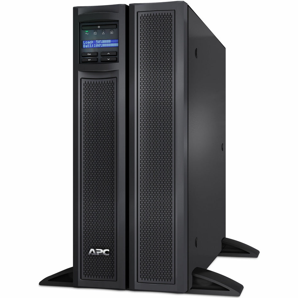 APC Smart-UPS X, Line Interactive, 3kVA, Rack/tower convertible 4U, 208V, 2x NEMA L6-20R+4x IEC C13+2x IEC C19, SmartSlot,Extended runtime,Short depth - SMX3000HVT