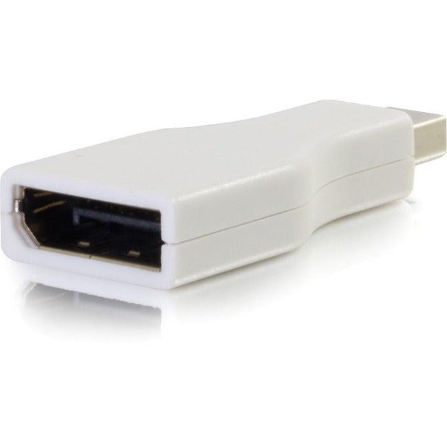 C2G Mini DisplayPort to DisplayPort Adapter - Mini DP to DP - M/F White - 18409