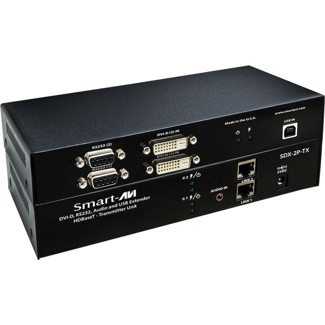 SmartAVI HDBaseT Dual DVI-D + USB + RS232 + Audio Extender - SDX-2PS