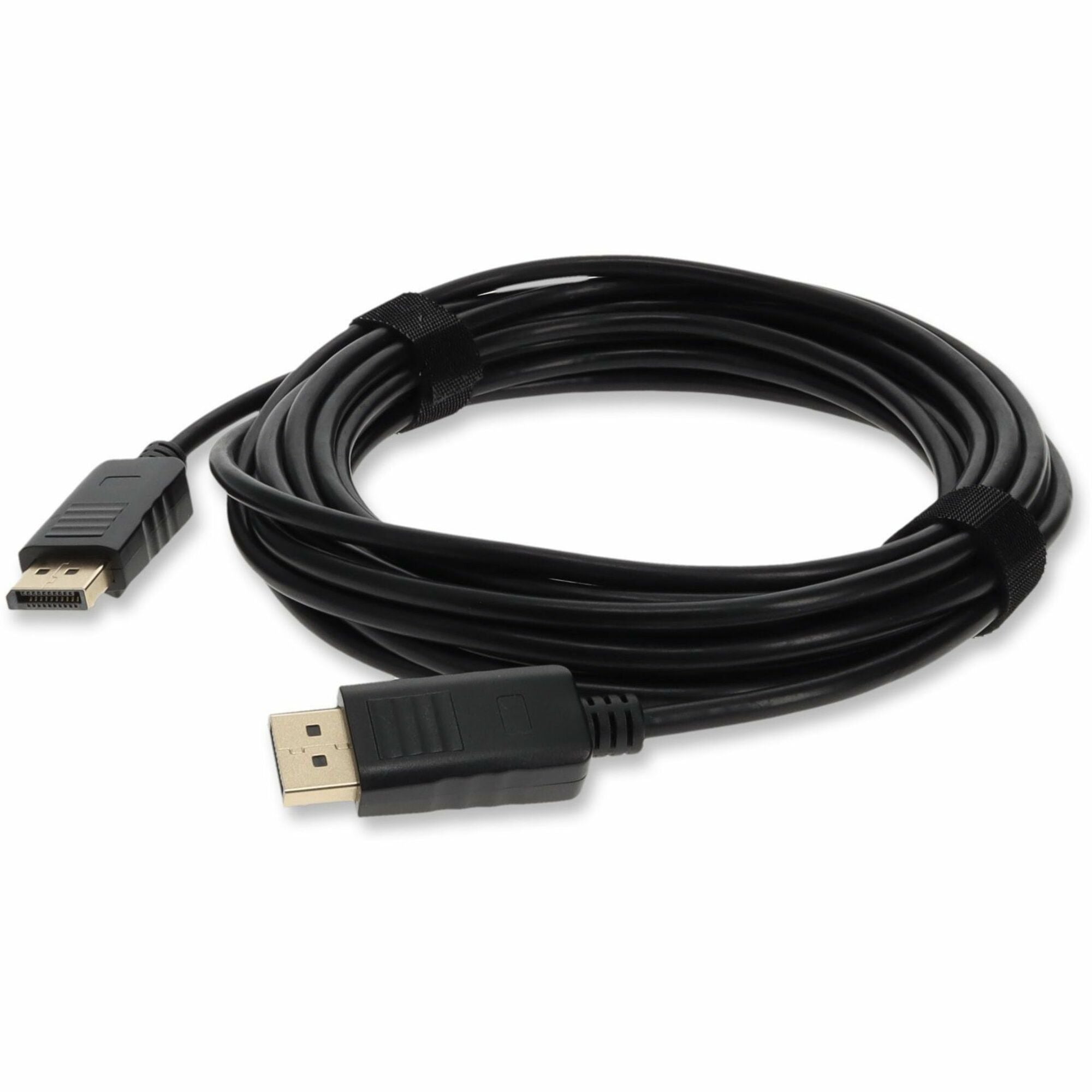AddOn 5-Pack of 20ft DisplayPort 1.2 Male to DisplayPort 1.2 Male Black Cables For Resolution Up to 3840x2160 (4K UHD) - DISPLAYPORT20F-5PK
