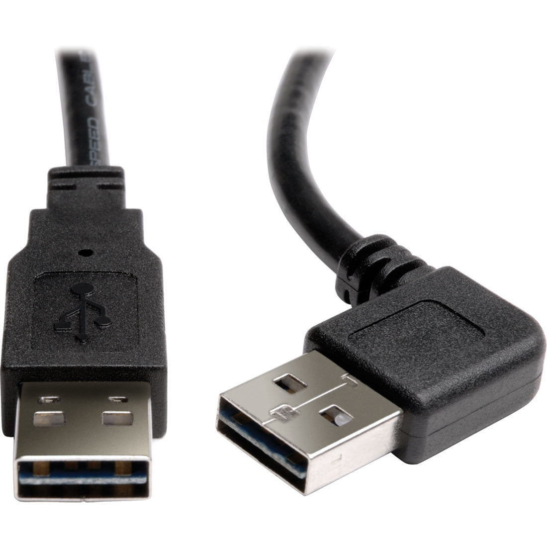 Eaton Tripp Lite Series Universal Reversible USB 2.0 Cable (Right/Left-Angle Reversible A to Reversible A M/M), 6 ft. (1.83 m) - UR020-006-RA
