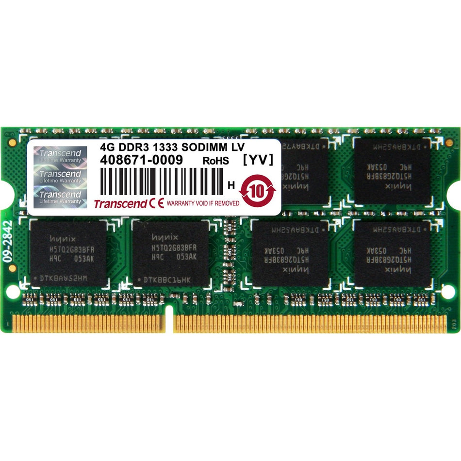 Transcend 4GB DDR3L 1333 SO-DIMM 2Rx8 - TS512MSK64W3N