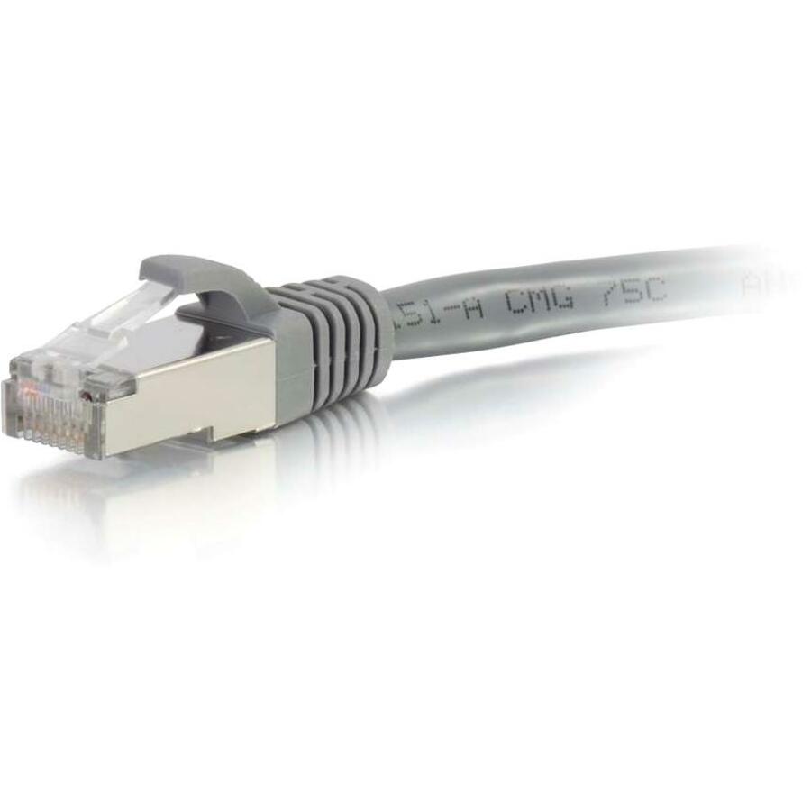 C2G 30ft Cat6a Snagless Shielded (STP) Network Patch Cable - Gray - 00653