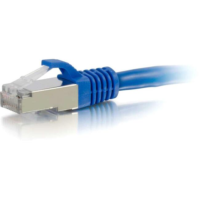 C2G-1ft Cat6a Snagless Shielded (STP) Network Patch Cable - Blue - 00672