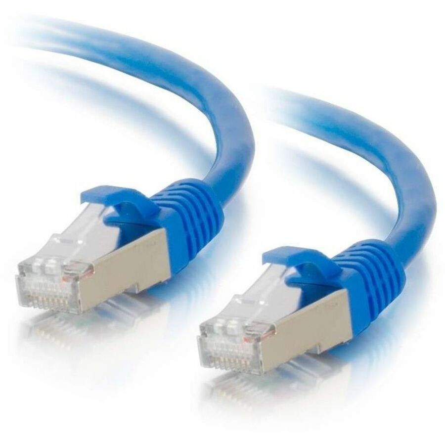 C2G 3ft Cat6a Snagless Shielded (STP) Network Patch Cable - Blue - 00674