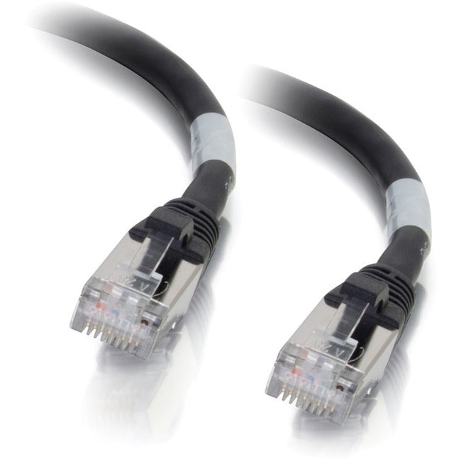 C2G-1ft Cat6a Snagless Shielded (STP) Network Patch Cable - Black - 00706