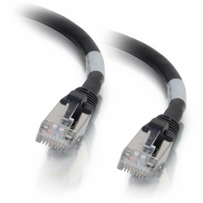 C2G 3ft Cat6a Snagless Shielded (STP) Ethernet Cable - Cat6a Network Patch Cable - Black - 00708