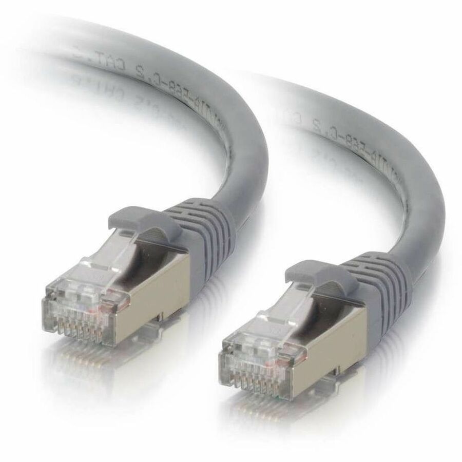 C2G-35ft Cat6 Snagless Shielded (STP) Network Patch Cable - Gray - 00790