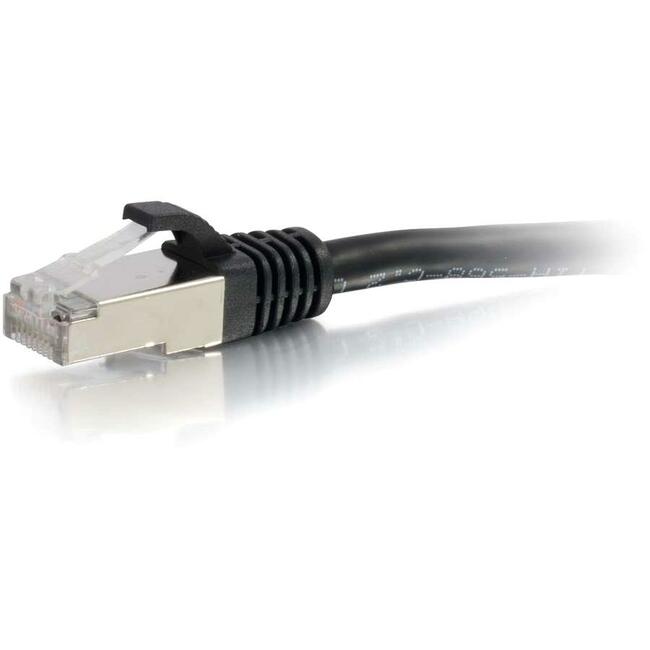 C2G 3ft Cat6 Ethernet Cable - Snagless Shielded (STP) - Black - 00810