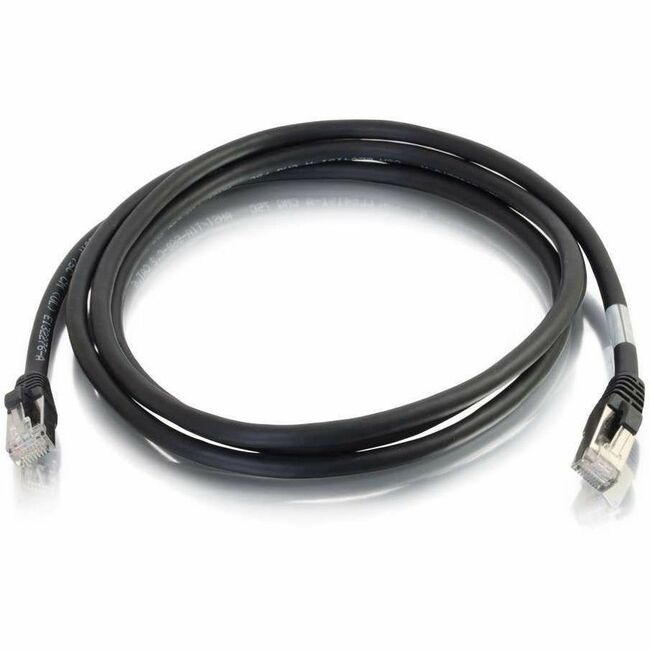 C2G 7ft Cat6 Snagless Shielded (STP) Ethernet Cable - Cat6 Network Patch Cable - PoE - Black - 00814