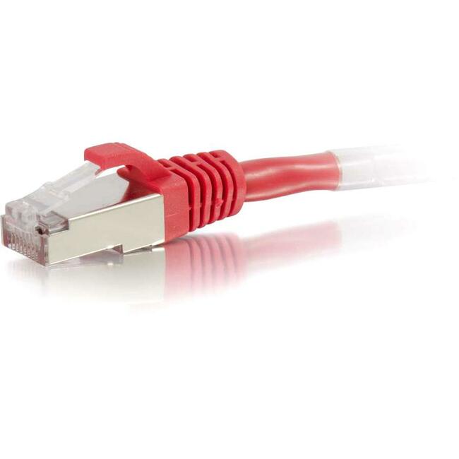 C2G-1ft Cat6 Snagless Shielded (STP) Network Patch Cable - Red - 00842