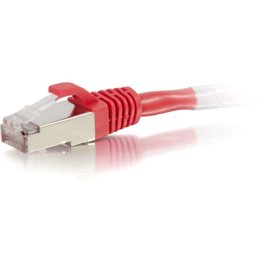 C2G 10ft Cat6 Ethernet Cable - Snagless Shielded (STP) - Red - 00851