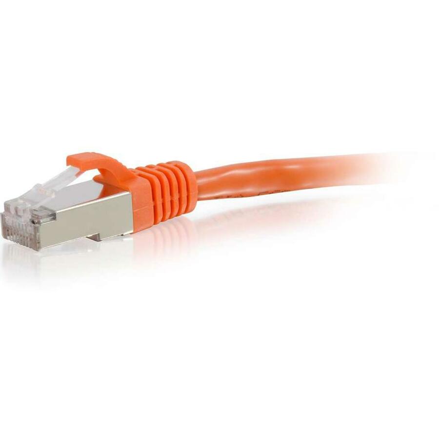 C2G-35ft Cat6 Snagless Shielded (STP) Network Patch Cable - Orange - 00896