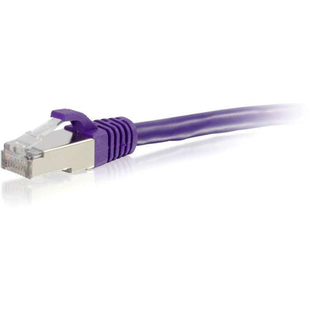 C2G-1ft Cat6 Snagless Shielded (STP) Network Patch Cable - Purple - 00897