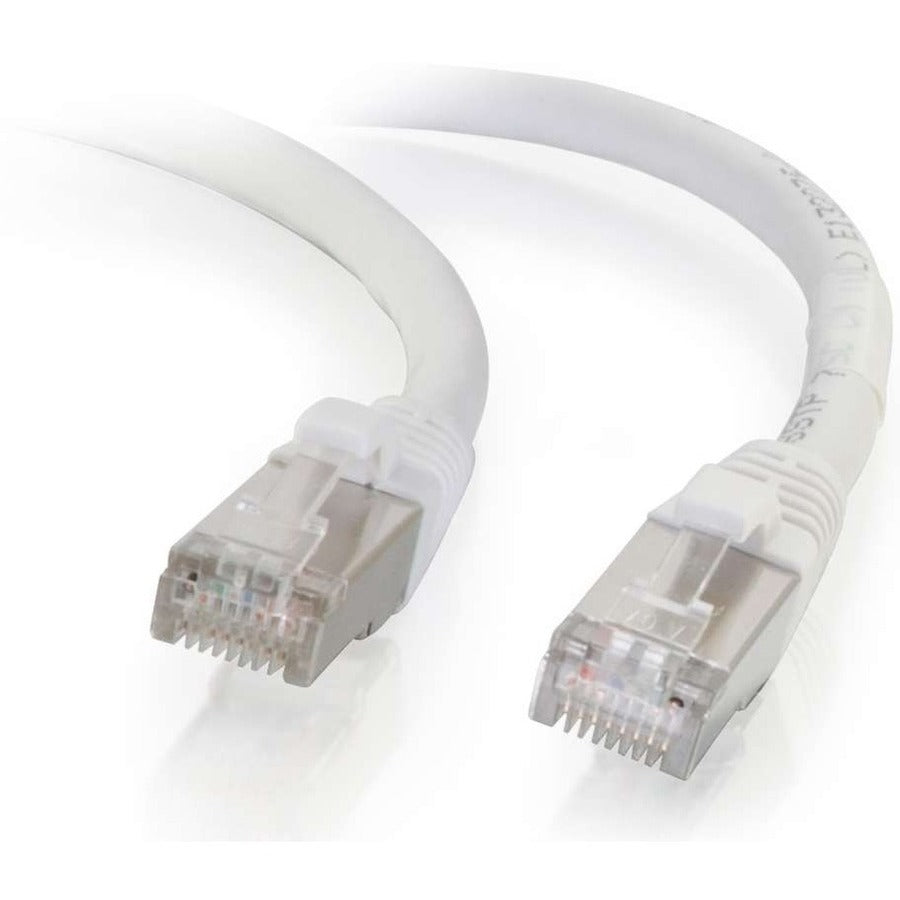 C2G-2ft Cat6 Snagless Shielded (STP) Network Patch Cable - White - 00915