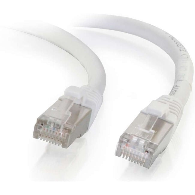 C2G-4ft Cat6 Snagless Shielded (STP) Network Patch Cable - White - 00917