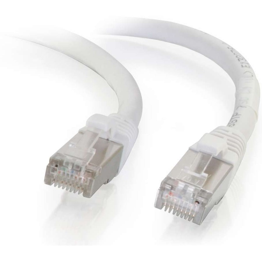 C2G-5ft Cat6 Snagless Shielded (STP) Network Patch Cable - White - 00918