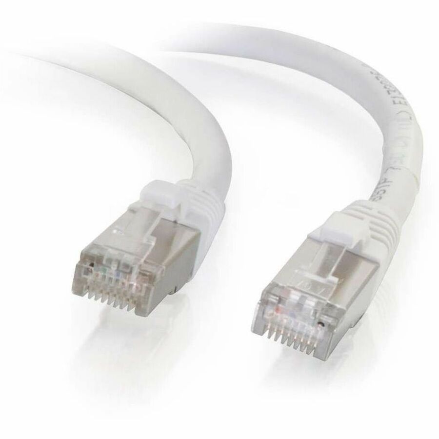 C2G-8ft Cat6 Snagless Shielded (STP) Network Patch Cable - White - 00921