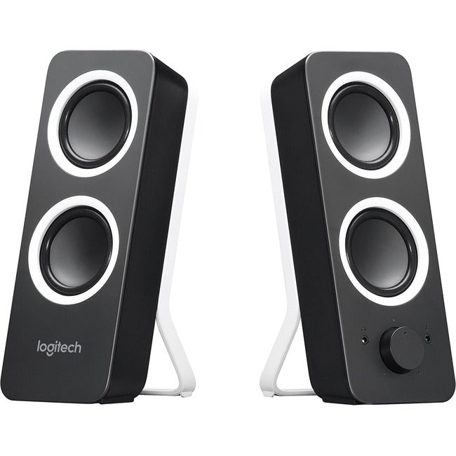 Logitech Multimedia Speakers Z200 with Stereo Sound for Multiple Devices (Midnight Black) - 980-000800