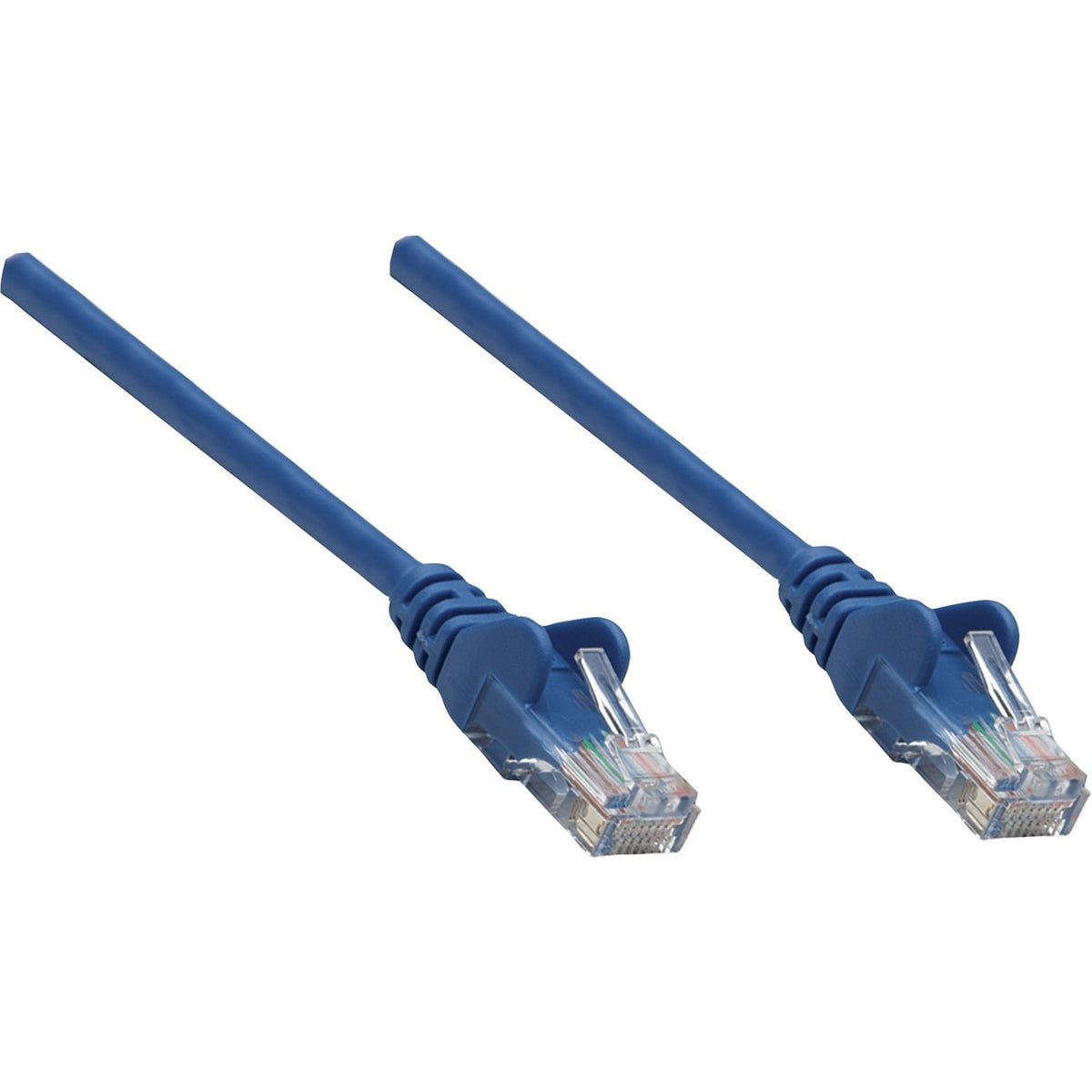 Intellinet Network Solutions Cat5e UTP Network Patch Cable, 1.5 ft (0.5 m), Blue - 325905