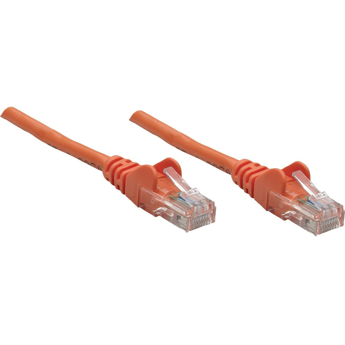 Intellinet Network Solutions Cat5e UTP Network Patch Cable, 25 ft (7.5 m), Orange - 338318