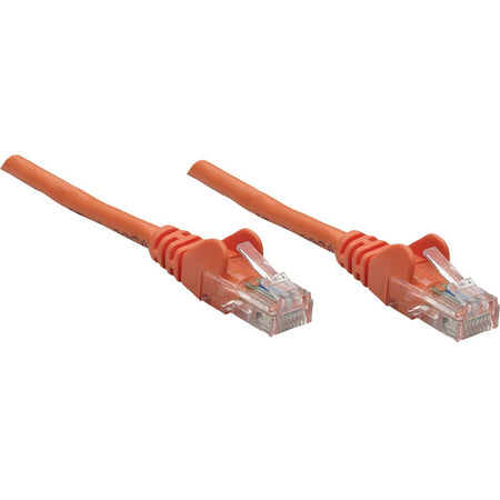 Intellinet Network Solutions Cat5e UTP Network Patch Cable, 25 ft (7.5 m), Orange - 338318