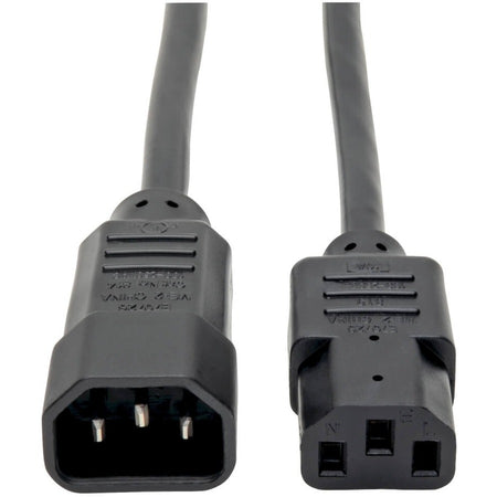 Tripp Lite by Eaton PDU Power Cord C13 to C14 - 10A 250V 18 AWG 1 ft. (0.31 m) Black - P004001