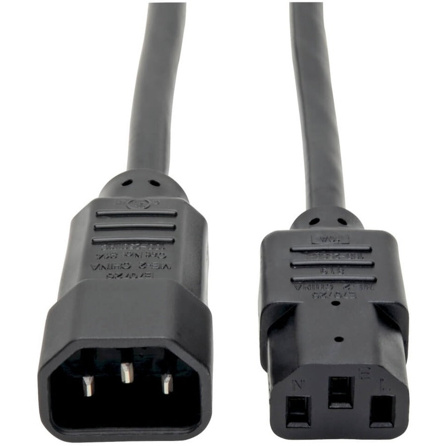 Tripp Lite by Eaton PDU Power Cord C13 to C14 - 10A 250V 18 AWG 8 ft. (2.43 m) Black - P004-008