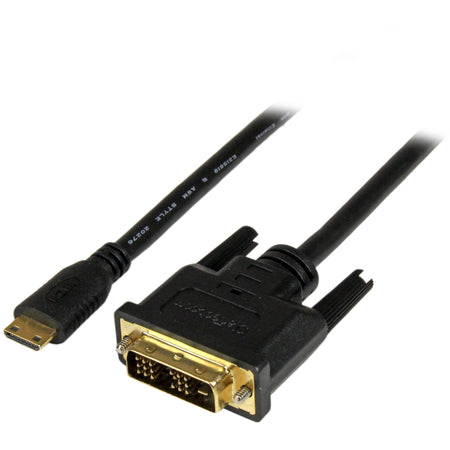 StarTech.com 2m (6.6 ft) Mini HDMI to DVI Cable, DVI-D to HDMI Cable (1920x1200p), HDMI Mini Male to DVI-D Male Display Cable Adapter - HDCDVIMM2M