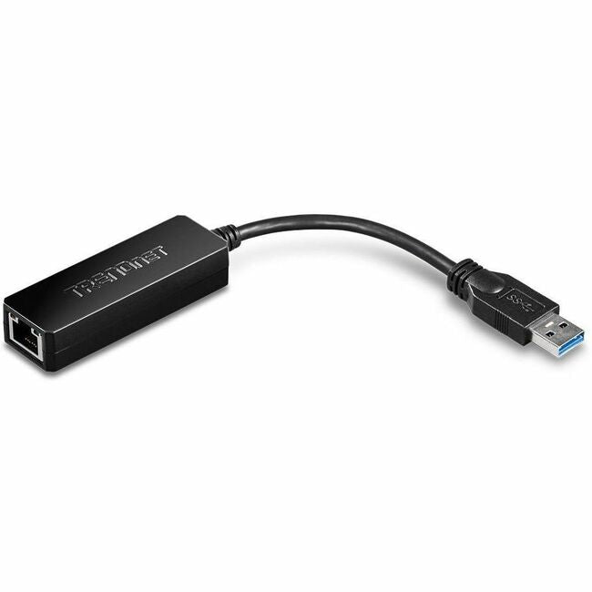 TRENDnet USB 3.0 To Gigabit Ethernet Adapter, Full Duplex 2Gbps Ethernet Speeds, Up To 1Gbps, USB-A, Windows & Mac Compatibility, USB Powered, Simple Setup, Black, TU3-ETG - TU3-ETG