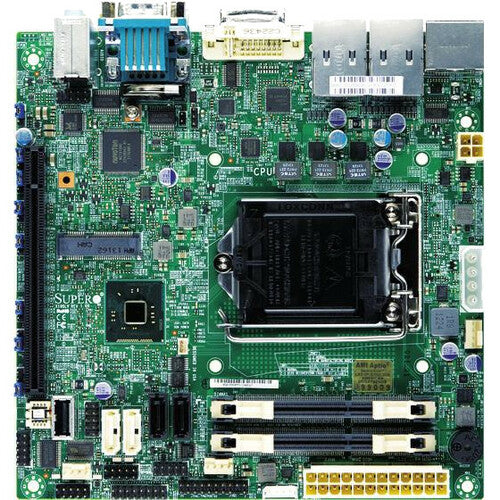 Supermicro X10SLV-Q Desktop Motherboard - Intel Q87 Express Chipset - Socket H3 LGA-1150 - Mini ITX - MBD-X10SLV-Q-O