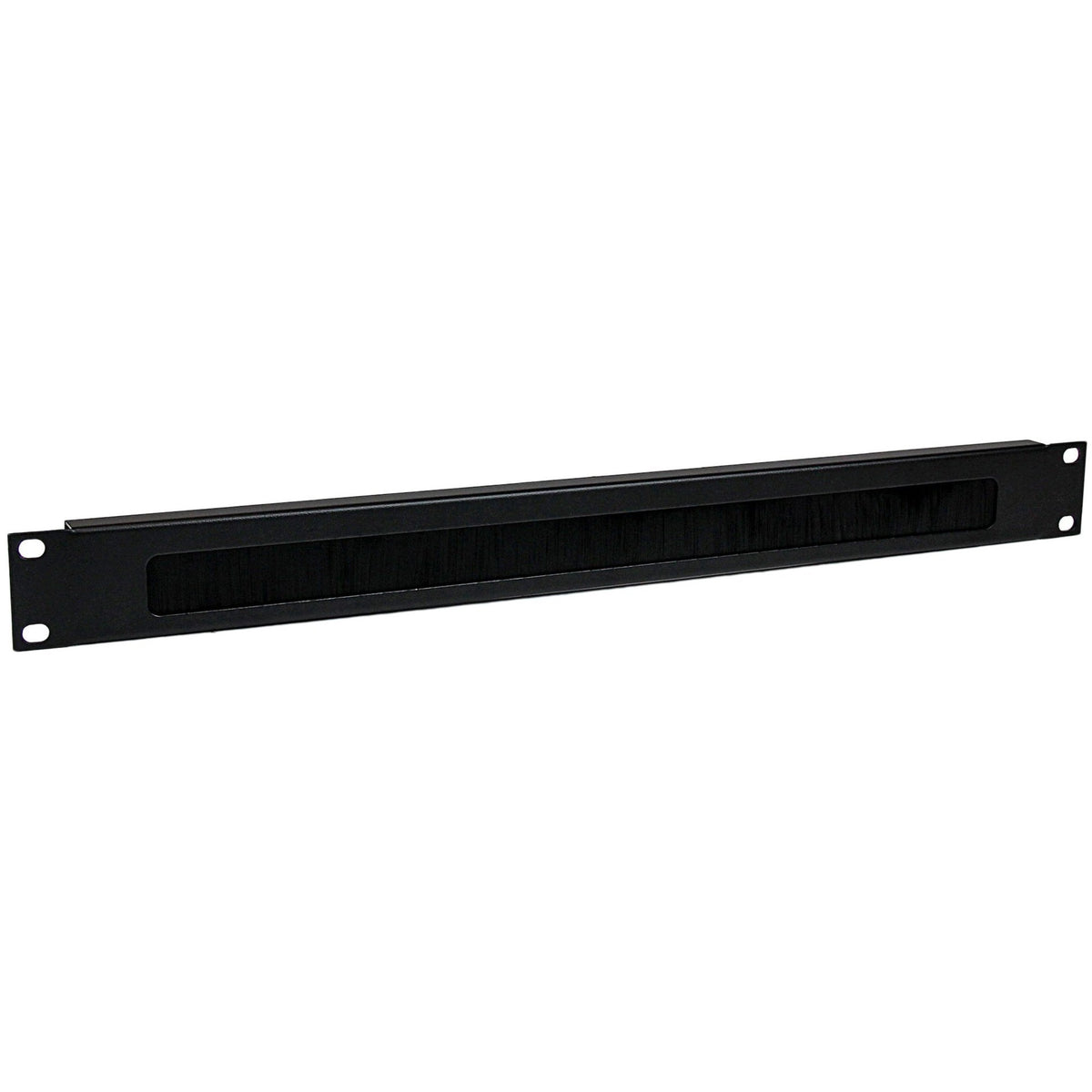 StarTech.com 1U High-density Brush Strip Cable Management Panel, Sturdy Steel Horizontal Data Centre Cable Organizer - CMBRUSH1U