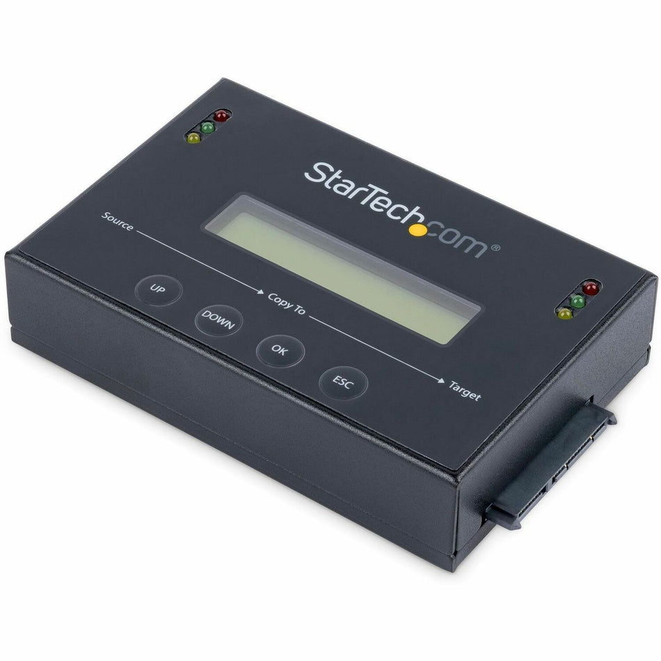StarTech.com 1:1 Standalone Hard Drive Duplicator & Eraser, SATA HDD / SSD Disk Cloner / Copier / Wiper / Sanitizer, TAA Compliant - SATDUP11