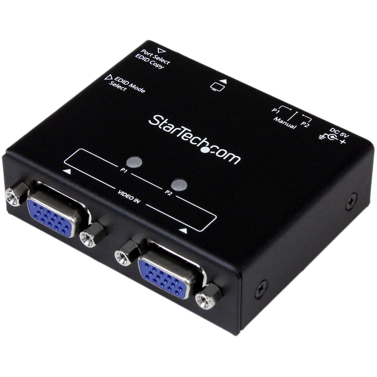 StarTech.com 2-Port VGA Auto Switch Box with Priority Switching and EDID Copy - ST122VGA