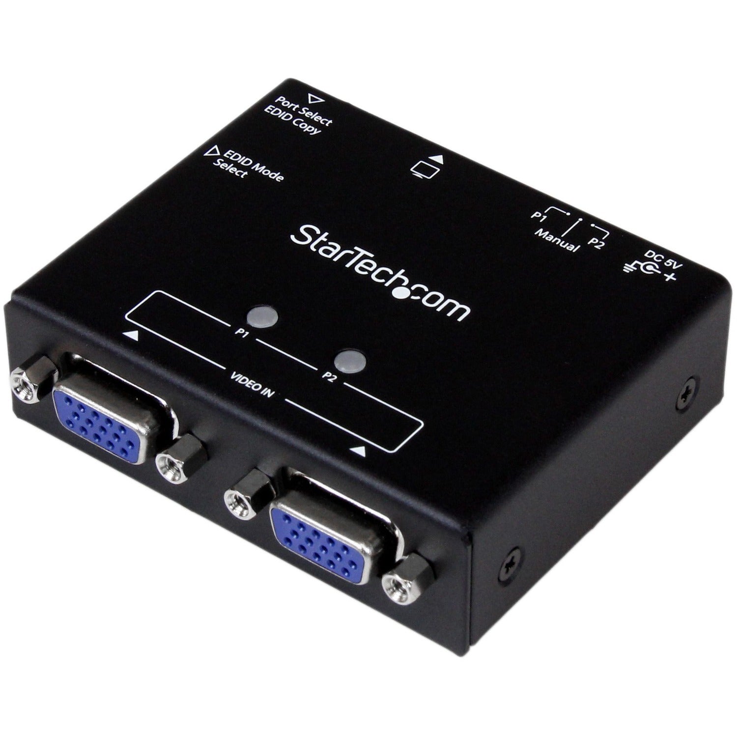 StarTech.com 2-Port VGA Auto Switch Box with Priority Switching and EDID Copy - ST122VGA