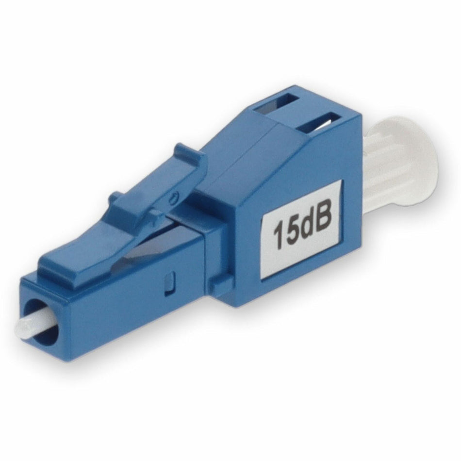 AddOn 2-Pack of 15dB fixed LC Male to LC Female OS1 SMF Simplex Fiber Attenuators - ADD-ATTN-LCPC-15DB