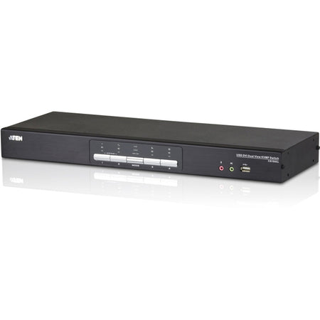 ATEN 4-Port USB DVI Dual View KVMP Switch-TAA Compliant - CS1644A
