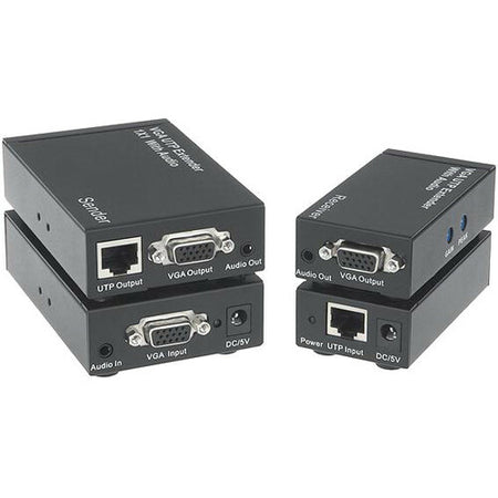 KanexPro VGA 1x1 Extender over CAT5e/6 with Audio up to 1,000ft (300m) - VGAEXTX1