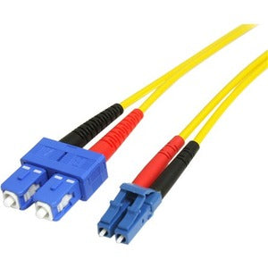 StarTech.com 7m Fiber Optic Cable - Single-Mode Duplex 9/125 - LSZH - LC/SC - OS1 - LC to SC Fiber Patch Cable - SMFIBLCSC7