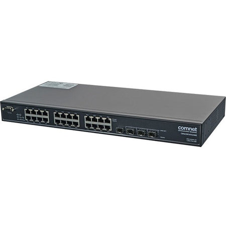 ComNet (24) 10/100/1000 BASE-TX + (4) 1000BASE-FX Managed Ethernet Switch - CWGE28FX4TX24MS