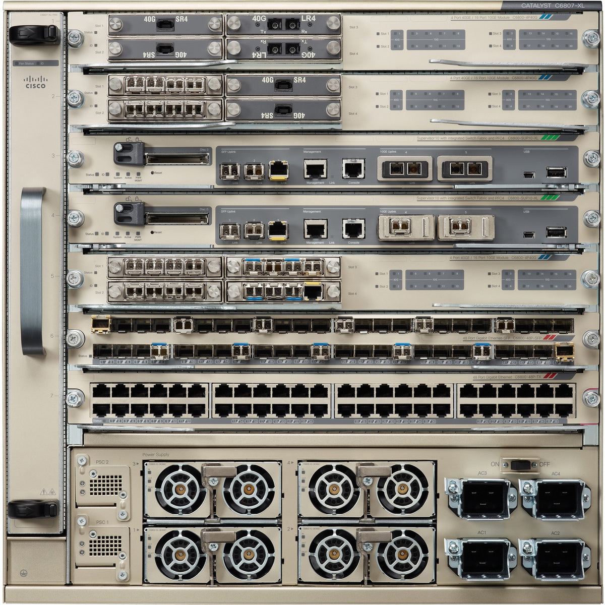 Cisco Catalyst 6807-XL Chassis - C6807-XL-S2T-BUN