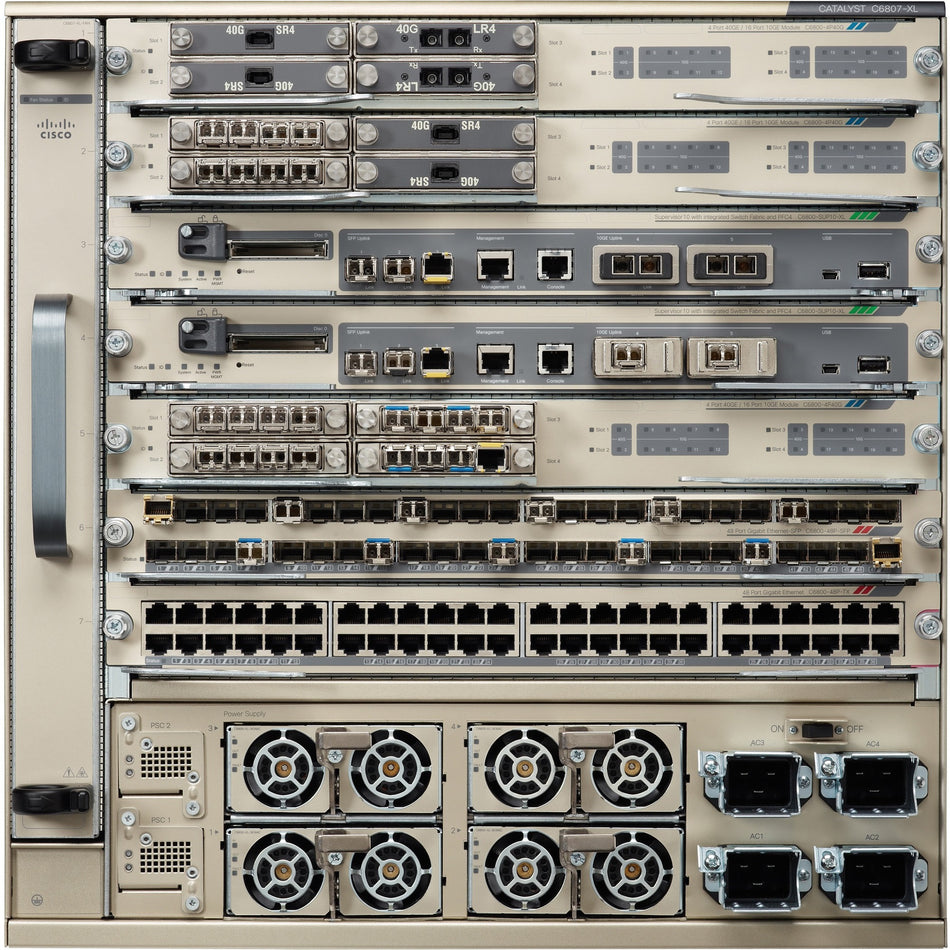 Cisco Catalyst 6807-XL Chassis - C6807-XL-S2T-BUN