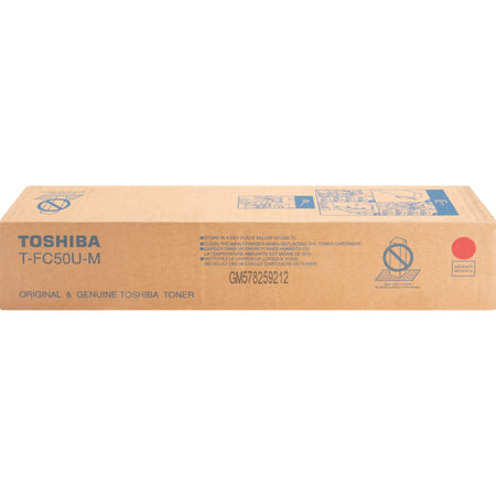 Toshiba Original Standard Yield Laser Toner Cartridge - Magenta - 1 Each - TFC50UM