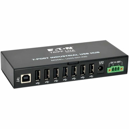 Eaton Tripp Lite Series 7-Port Industrial-Grade USB 2.0 Hub - 15 kV ESD Immunity, Metal Housing, Mountable - U223-007-IND
